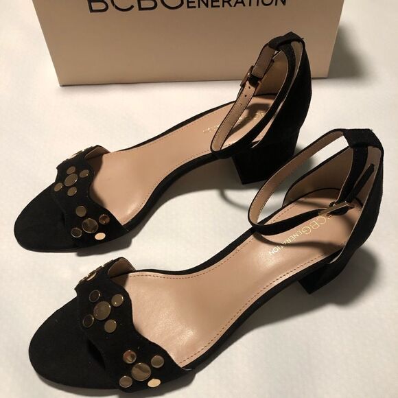 Bcbgeneration Sandals Womens 9 Black - Picture 1 of 6